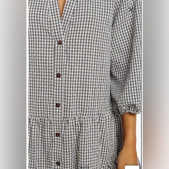 NWOT- Petal & Pup Daria Print Tiered Dress, Black, S/M - Picture 4 of 12